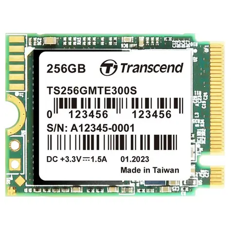 Transcend MTE300S 256GB / M.2 2242 Gen 3 / RW: 2000/950 MBps / IOPS: 90K/220K / MTBF 2.0mh / 5y