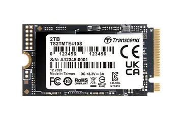 Transcend MTE410S 2TB / M.2 2242 Gen 4 / RW: 5000/4300 MBps / IOPS: 570K/700K / MTBF 2.0mh / 5y