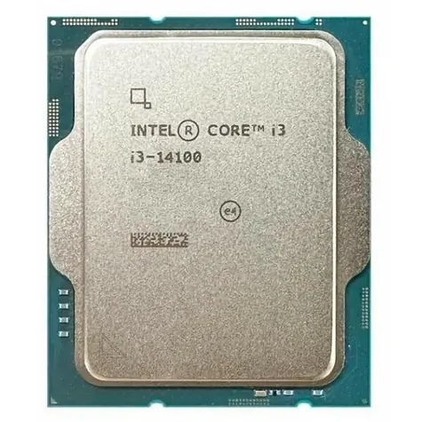 Intel Core i3-14100 @ 3.5GHz - TRAY / TB 4.7GHz / 4C8T / 12MB / UHD 730 / LGA 1700 / Raptor Lake / 110W