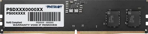Patriot Signature 16GB (1x16GB) 5600MHz černá / DIMM / DDR5 / CL46 / On-Die ECC / Unbuffered / 1.1V