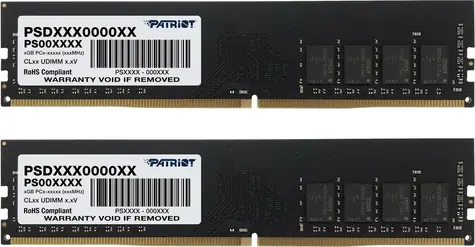 Patriot Signature 64GB (2x32GB) 3200MHz černá / DIMM / DDR4 / CL22 / Non-ECC / Unbuffered / 1.2V
