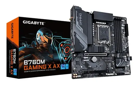 GIGABYTE B760M GAMING X AX / B760M / LGA 1700 / 4x DDR4 / PCIEx16 / 1x 2.5GLAN / mATX