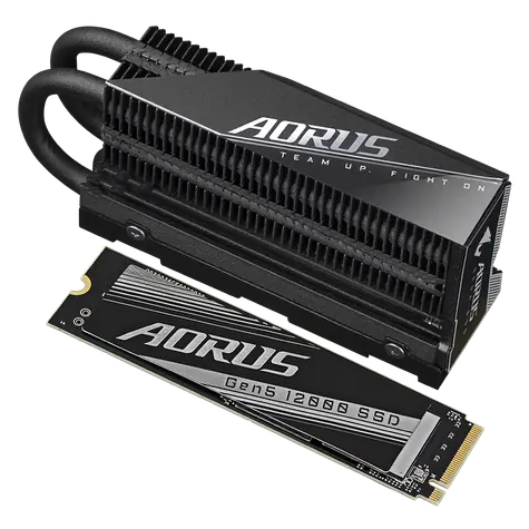 GIGABYTE AORUS Gen5 12000 1TB / M.2 2280 Gen 5 / R: 11700 MBps / W: 9500 MBps / MTBF: 1.6mh / chladič / 5y