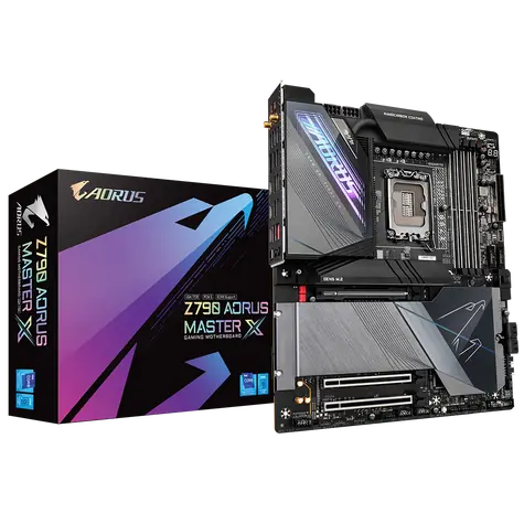 GIGABYTE Z790 AORUS MASTER X / Z790 / LGA1700 / 4x DDR5 / PCIEx16 / 1x 10GLAN / ATX