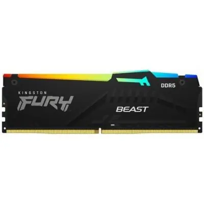 Kingston Fury Beast RGB 16GB (1x 16GB) DDR5 6400MHz / CL32 / DIMM / 1.1V / Non-ECC / XMP 3.0