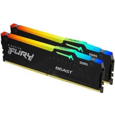Kingston Fury Beast RGB 32GB (2x 16GB) DDR5 6800MHz / CL34 / DIMM / 1.4V / Non-ECC / Unbuffered / EXPO 