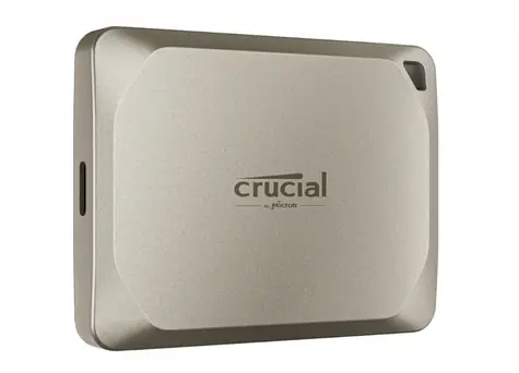 Crucial X9 Pro (pro Mac) 2TB zlatá / Externí SSD / USB 3.2 Gen2 Type-C / R: 1050MBps / 5y