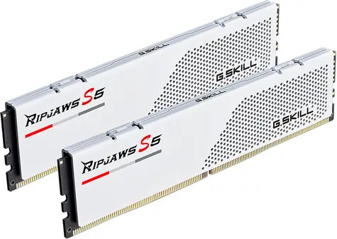 G.Skill Ripjaws S5 White 32GB (2x 16GB) 5600MHz / DDR5 / CL30 / DIMM / 1.25V / Non-ECC / Unbuffered / XMP 3.0 