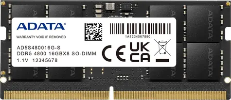 ADATA 32GB (1x 32GB) DDR5 4800MHz / CL40 / SO-DIMM / 1.1V 
