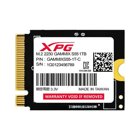 ADATA XPG GAMMIX S55 1TB / M.2 2230 Gen 4 / RW: 5000/3800MBps / 5y