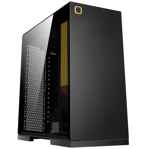Geometric Future Lohan černá / E-ATX / 2x USB-A 3.0 / 2x USB-A 2.0 / bez zdroje / průhledná bočnice