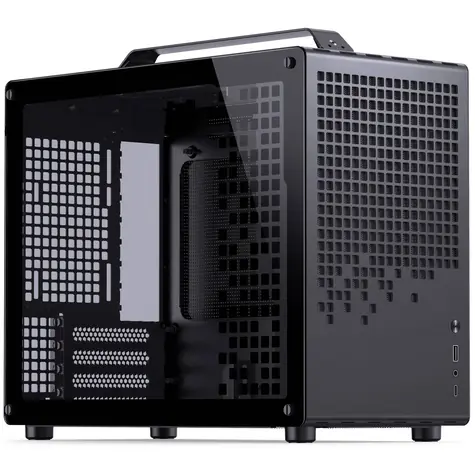Jonsplus Z20 černá / Micro-ATX / 1x USB-A 3.2 / 1x USB-C 3.2 / průhledná bočnice 