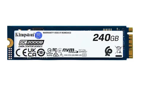 Kingston DC2000B 240GB / SSD / M.2 2280 / PCIe 4.0 / R:4500MBps / W:400MBps / 5y