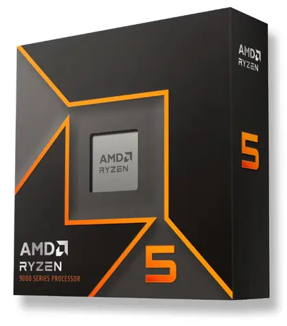 AMD RYZEN 5 9600X @ 3.9GHz / Turbo 5.4GHz / 6C12T / L1 0.48MB L2 6MB L3 32MB / AM5 / Zen 5 / 65W