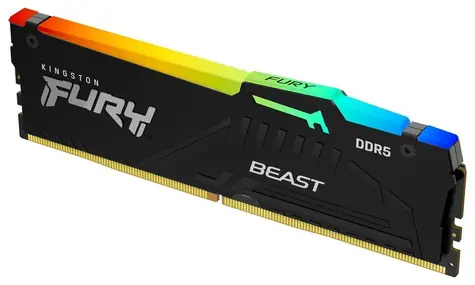 Kingston Fury Beast Black RGB 32GB (1x 32GB) DDR5 6000MHz / CL30 / DIMM / EXPO / 1.35V