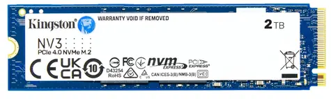 Kingston NV3 SSD 2TB / M.2 2280 / PCIe 4.0 NVMe / R:6000MBps / W:5000MBps