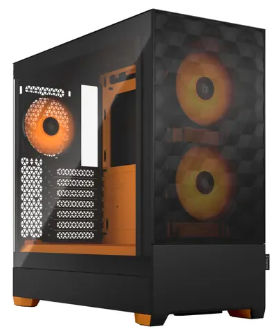 Fractal Design Pop Air RGB TG oranžovo-černá / ATX / 2x USB-A 3.2 / bez zdroje / průhledná bočnice / prachové filtry