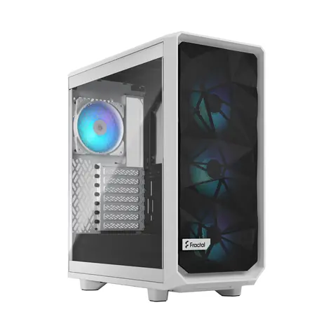 Fractal Design Meshify 2 Compact RGB TG Clear Tint bílá / ATX / 2x USB-A 3.2 / 1x USB-C 3.2 / bez zdroje / prach filtry