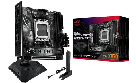 ASUS ROG STRIX X870-I GAMING WIFI / AMD X870 / DDR5 / SATA III RAID / USB / 2.5GLAN / M.2 / sc.AM5 / mini-ITX