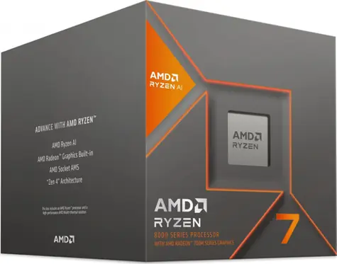 AMD RYZEN 7 8700F @ 4.1GHz / Turbo 5.0 GHz / 8C16T / L2 8MB L3 16MB / AM5 / Zen 4 / 65W
