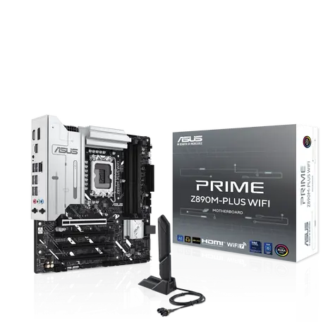 ASUS PRIME Z890M-PLUS WIFI / Z890 / LGA 1851 / 4x DDR5 / PCIex16 / 2.5GLAN / mATX