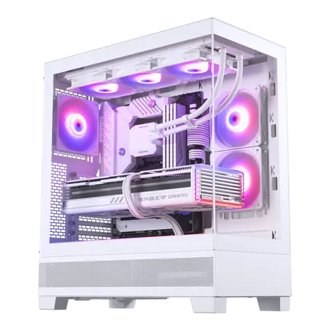 PHANTEKS XT View bílá / E-ATX / 1x USB-C 3.2 / 1x USB-A 3.2 / 3x 120mm / bez zdroje / průhledná bočnice