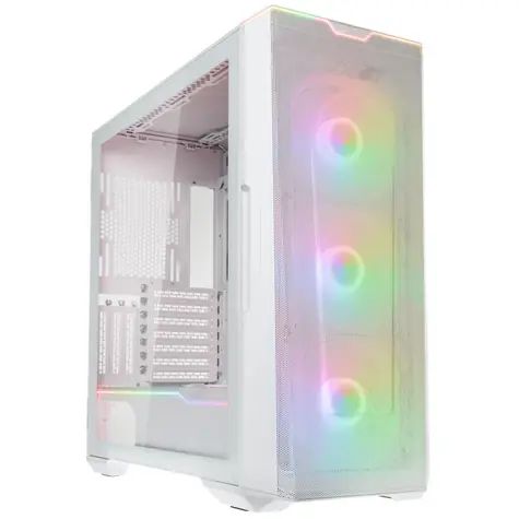 PHANTEKS Eclipse G500A D-RGB bílá / E-ATX / 1x USB-C 3.2 / 2x USB-A 3.2 / bez zdroje / průhledná bočnice 
