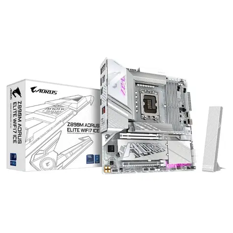GIGABYTE Z890M AORUS ELITE WIFI7 ICE / Z890 / LGA 1851 / 4x DDR5 / PCIex16 / 2.5GLAN / mATX