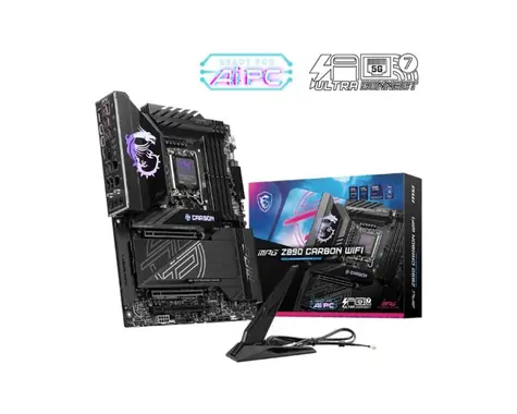 MSI MPG Z890 CARBON WIFI / Z890 / LGA 1851 / 4x DDR5 / PCIex16 / 5GLAN / 2.5GLAN / ATX