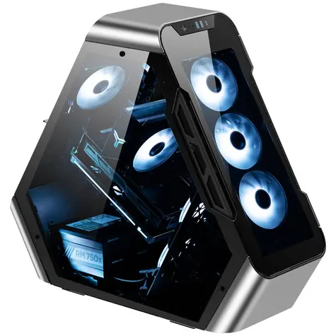 Jonsbo TR03-G stříbrná / ATX / 2x USB-A 3.0 / 1x USB-C 3.0 / 2x 120mm / bez zdroje / průhledná bočnice