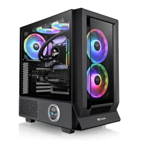 THERMALTAKE Ceres 350 MX černá / E-ATX / 2x USB-A 3.0 / 1x USB-C 3.2 / 3x 140mm / bez zdroje / průhledná bočnice