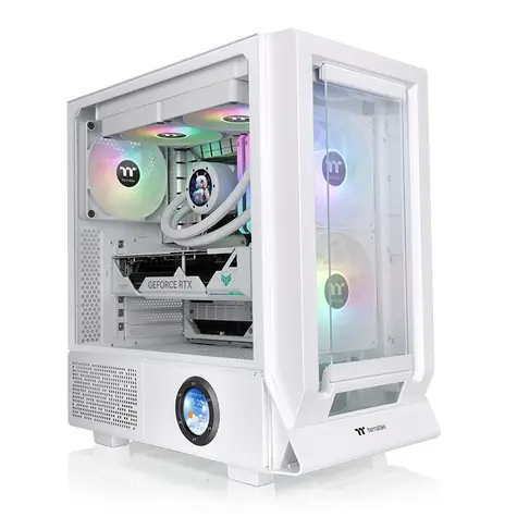 THERMALTAKE Ceres 350 MX bílá / E-ATX / 2x USB-A 3.0 / 1x USB-C 3.2 / 3x 140mm / bez zdroje / průhledná bočnice