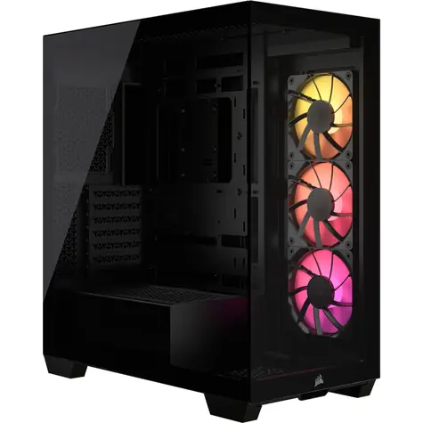 Corsair 3500X ARGB černá / E-ATX / 2x USB-A 3.2 / 1x USB-C 3.2 / 3x 120mm / bez zdroje / průhledná bočnice