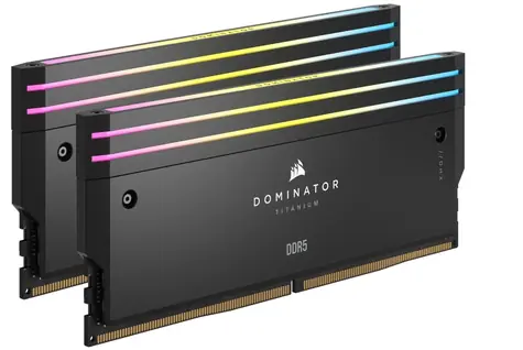 Corsair Dominator Titanium 48GB (2x 24GB) DDR5 7200MHz / CL36 / DIMM / XMP / RGB / 1.4V