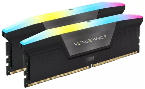 Corsair Vengeance RGB 96GB (2x 48GB) DDR5 6000MHz / CL30 / DIMM / XMP / RGB / 1.4V
