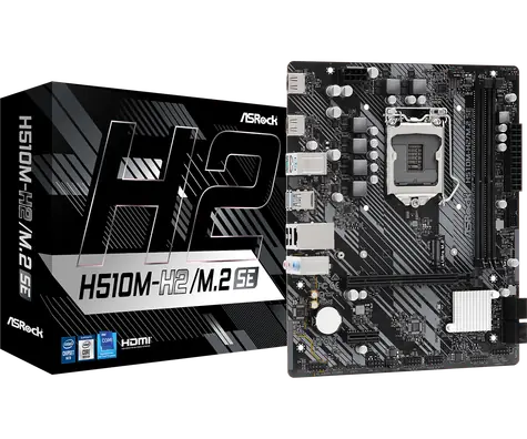 ASRock H510M-H2/M.2 SE / H510 / LGA 1200 / 2x DDR4 / PCIEx16 / 1x GLAN / mATX