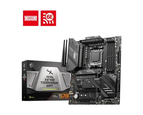 MSI MAG X670E TOMAHAWK WIFI / AMD X670 / DDR5 / SATA III RAID / USB / GLAN / Wi-Fi / M.2 / sc.AM5 / ATX