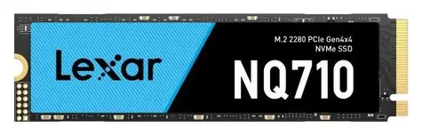 Lexar NQ710 500GB / M.2 SSD 2280 / PCIe 4.0 / R: 4400MBps / W: 1700MBPs / MTBF: 1.5mil / 5y