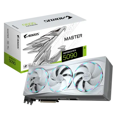 GIGABYTE AORUS GeForce RTX 5090 MASTER ICE 32GB / 2655MHz / 32GB GDDR7 / 512-bit / 1x HDMI + 3x DP / 1000W (16)