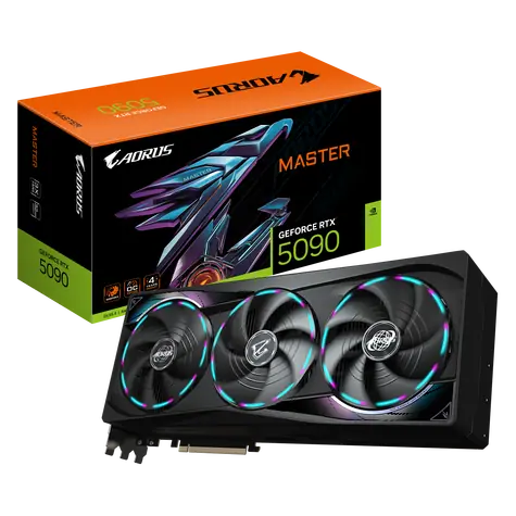 GIGABYTE AORUS GeForce RTX 5090 MASTER 32GB / 2655MHz / 32GB GDDR7 / 512-bit / 1x HDMI + 3x DP / 1000W (16)
