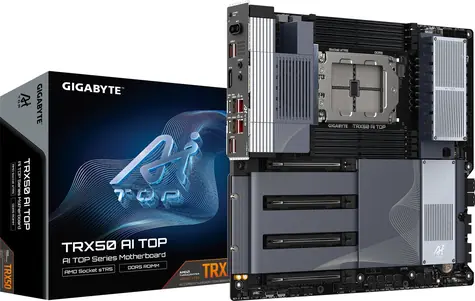 GIGABYTE TRX50 AI TOP / sTR5 / 8x DDR5 / 3x PCIEx16 / 2x 10GLAN / Wi-Fi / BT / E-ATX