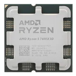 AMD Ryzen 5 7600X3D 4.1GHz - TRAY / Turbo 4.7GHz / 6C12T / L2 6MB / L3 96MB / AM5 / Zen4 / 65W