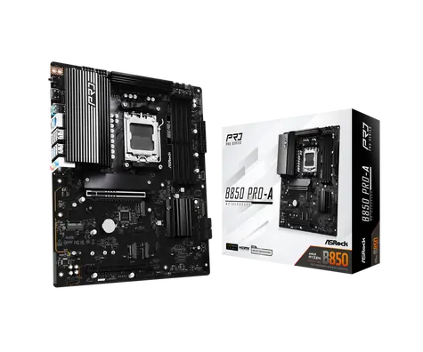 ASRock B850 Pro-A / AMD B850 / DDR5 / SATA III / USB 3.2 / 2.5GLAN / sc.AM5 / ATX