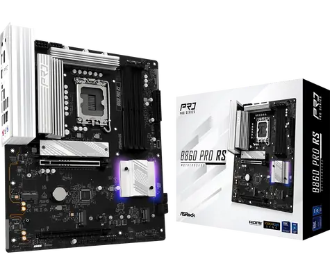 ASRock B860 Pro RS / B860 / LGA 1851 / 4x DDR5 / PCIEx 16 / 2.5GLAN / ATX