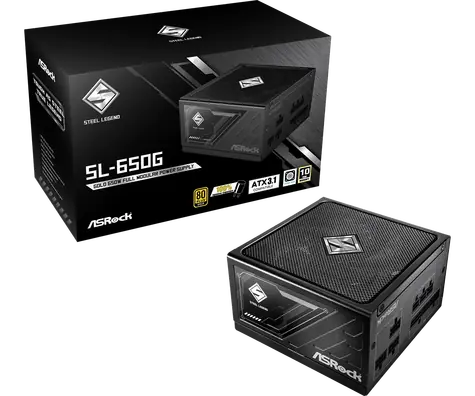 ASRock Steel Legend SL-650G  / ATX / 650W / 80 Plus Gold / 135 mm / Modulární