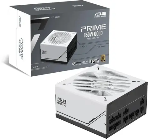 ASUS Prime AP-850G bílá / ATX / 850W / 80 Plus Gold / 135 mm / modulární