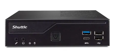 Shuttle XPC slim Barebone DH610 černá / Bez CPU (LGA1700/Alder Lake-S) / 2xDDR4 / 1xSATA / 1x M.2 / 2xLAN / Bez OS