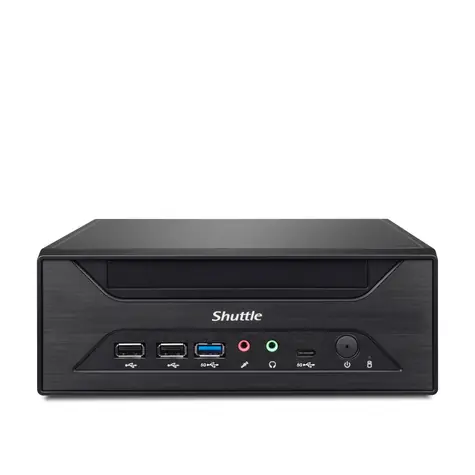Shuttle XPC slim XH610 černá / Bez CPU (LGA1700/Intel Core 12th Gen) / 2xDDR4 / 3xSATA / 1x M.2 / 2xLAN / Bez OS