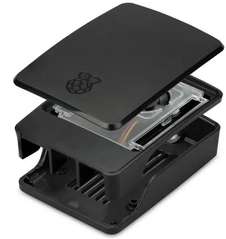 RASPBERRY case Original černá s chladičem pro Raspberry Pi 5