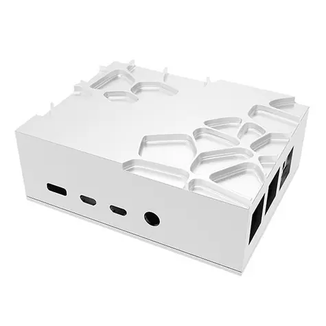 AKASA Gem Pro stříbrná / skříň pro Raspberry Pi 4